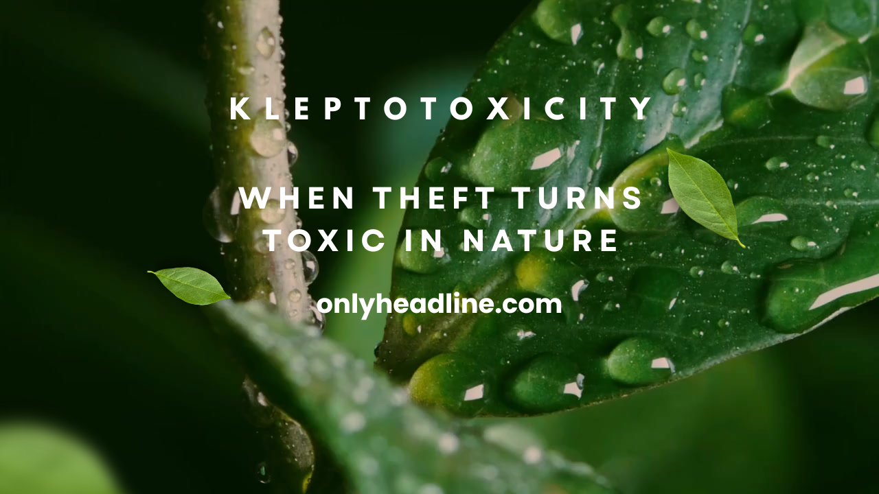 Kleptotoxicity: When Theft Turns Toxic in Nature
